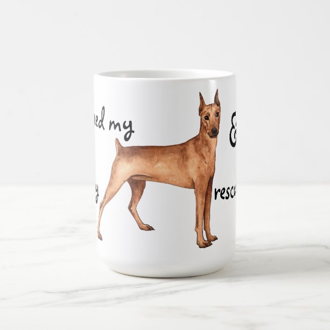Rescue German Pinscher Coffee Mug (Center)