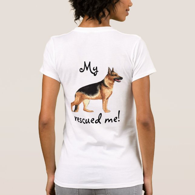 Rescue German Shepherd T-Shirt (Back)