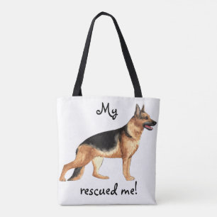 Rescue German Shepherd Tote Bag