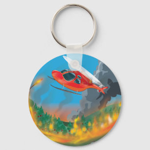 Rescue Helicopter Keychain
