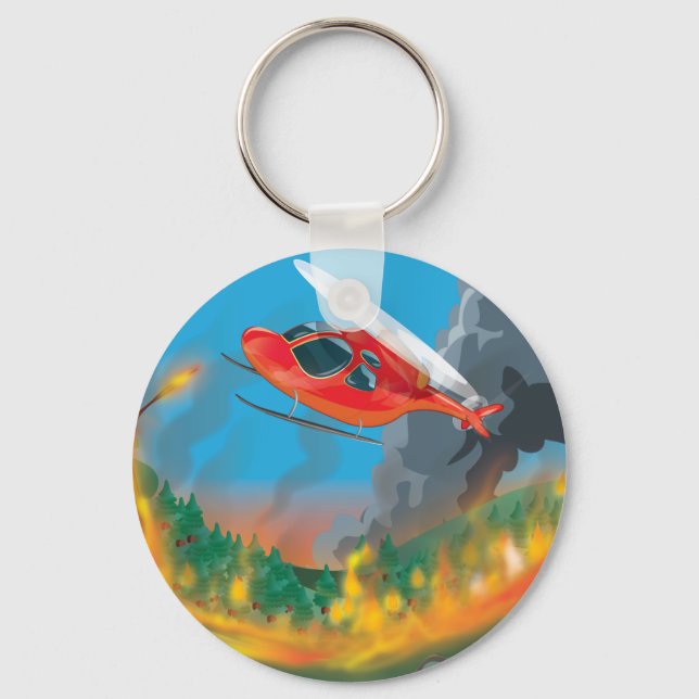 Rescue Helicopter Keychain (Front)