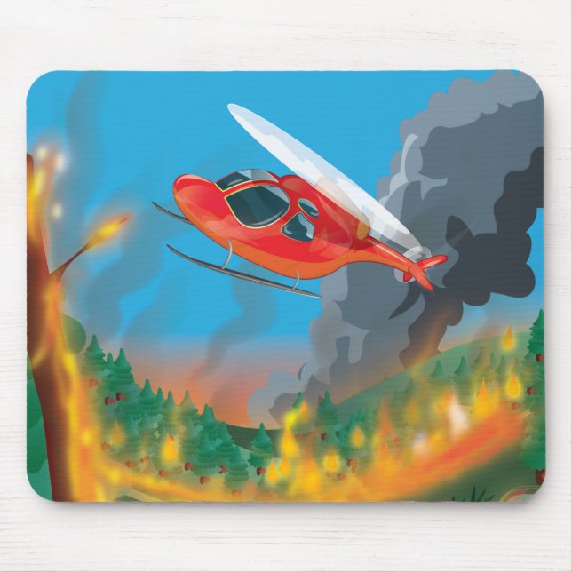 Rescue Helicopter Mouse Pad (Front)