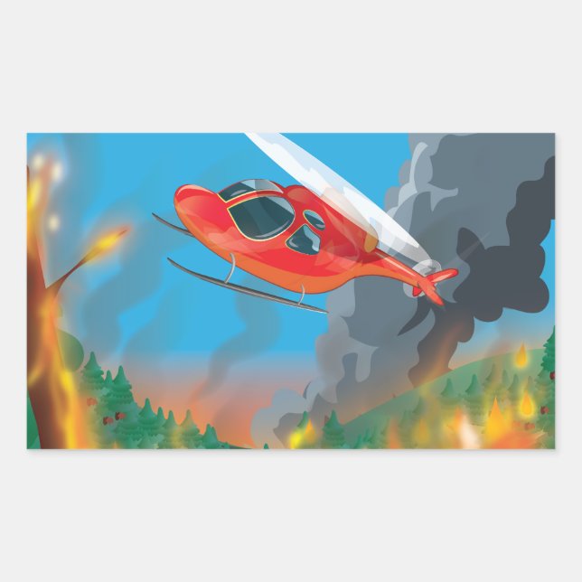 Rescue Helicopter Sticker (Front)