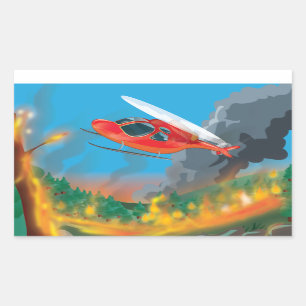 Rescue Helicopter Sticker
