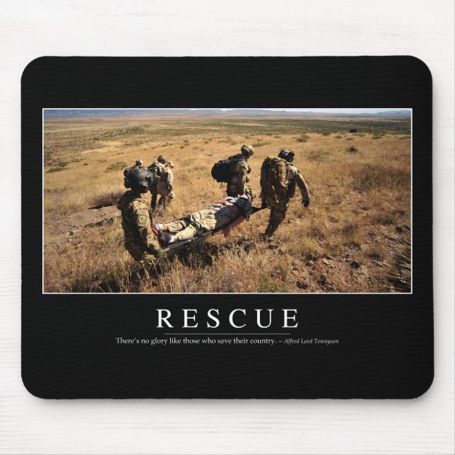 Rescue: Inspirational Quote 1 Mouse Pad (Front)
