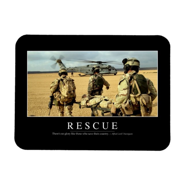 Rescue: Inspirational Quote 2 Magnet (Horizontal)