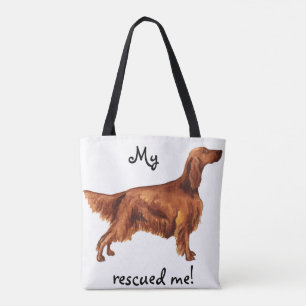 Rescue Irish Setter Tote Bag