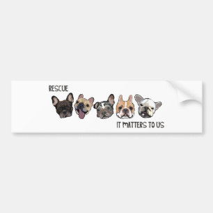 Rescue - It Matters To Us Bumper Sticker