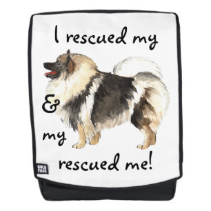 Rescue Keeshond Backpack