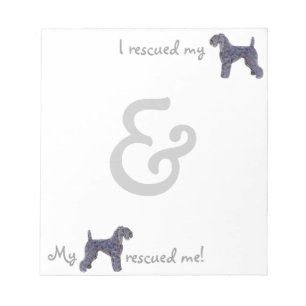 Rescue Kerry Blue Notepad
