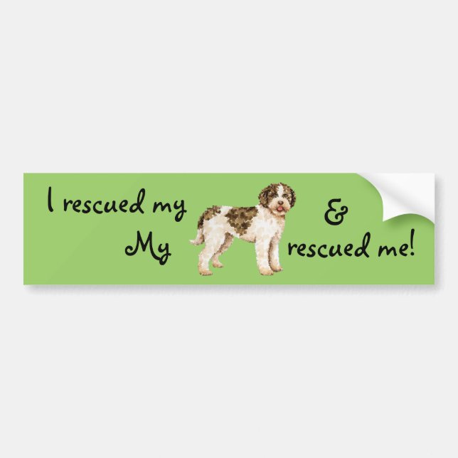 Rescue Lagotto Bumper Sticker (Front)