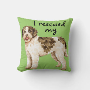 Rescue Lagotto Throw Pillow
