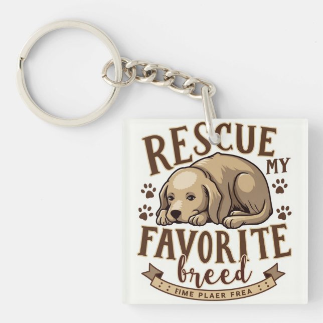 Rescue Love Keychain (Front)