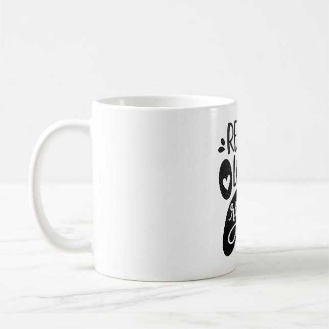 Rescue Love Repeat Dog Paw Tee Coffee Mug (Left)