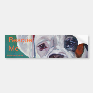 Rescue Me Dog Bumper Sticker