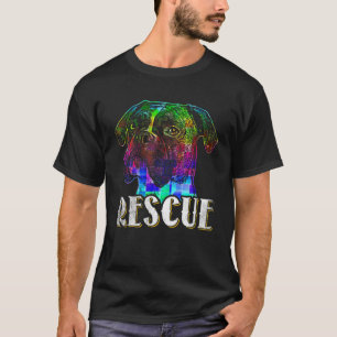 Rescue Mom Adopt Love Adopt Paw And Dog Rescue T-Shirt