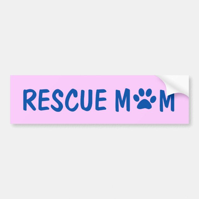 Rescue Mom Bumper Sticker (Front)