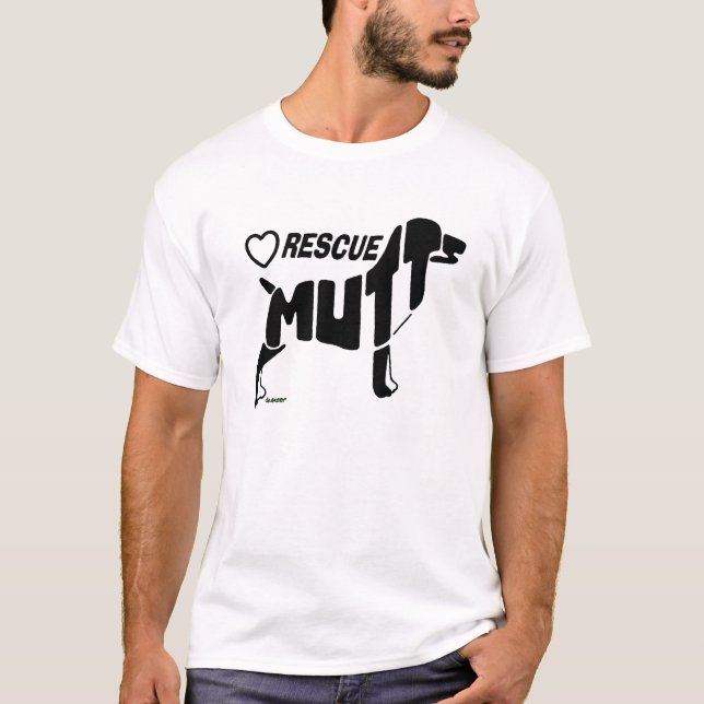 RESCUE MUTTS SILHOUETTE T-Shirt (Front)