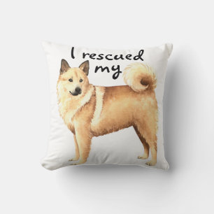Rescue Norwegian Buhund Throw Pillow