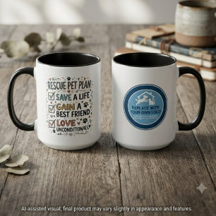 Rescue Pet Plan Checklist and Logo Mug