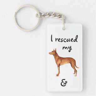 Rescue Pharaoh Hound Keychain