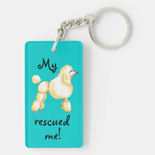 Rescue Poodle Keychain