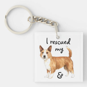 Rescue Portuguese Podengo Pequeno Keychain