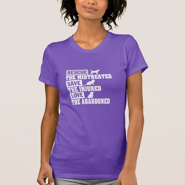 Rescue, Save, Love! T-Shirt (Front)