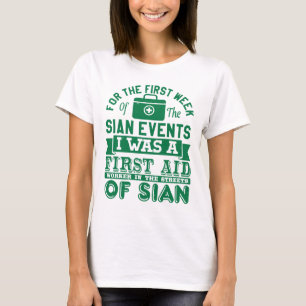 rescue service work paramedic first aider T-Shirt
