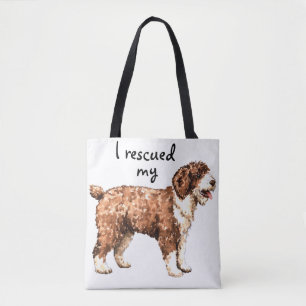 Rescue Spanish Water Dog Tote Bag