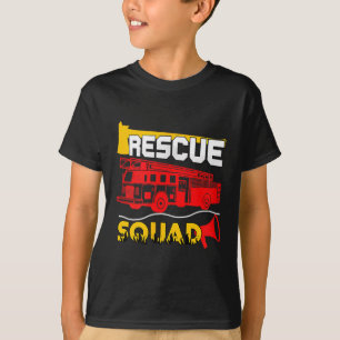 Rescue Squad Lifesaver Fireman Gift Proud Firefigh T-Shirt