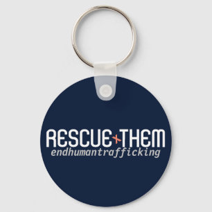 Rescue Them: End Human trafficking Keychain