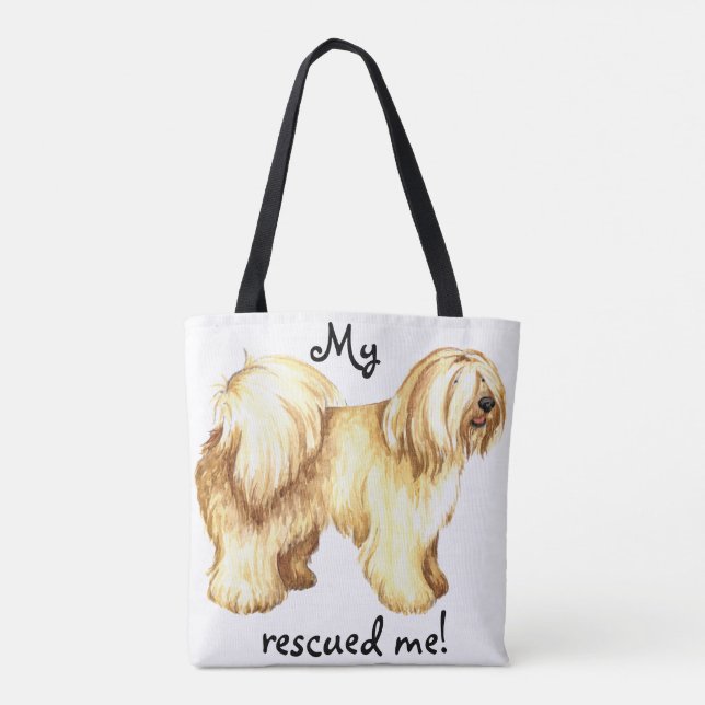 Rescue Tibetan Terrier Tote Bag (Back)