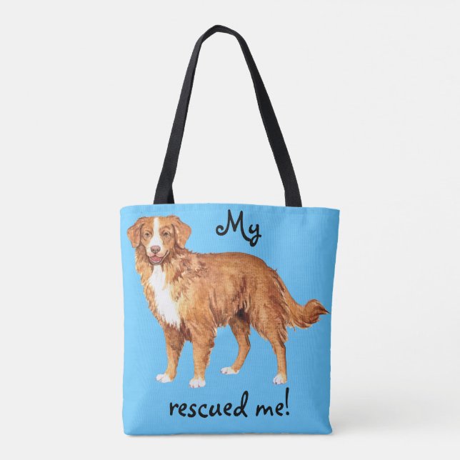 Rescue Toller Tote Bag (Back)