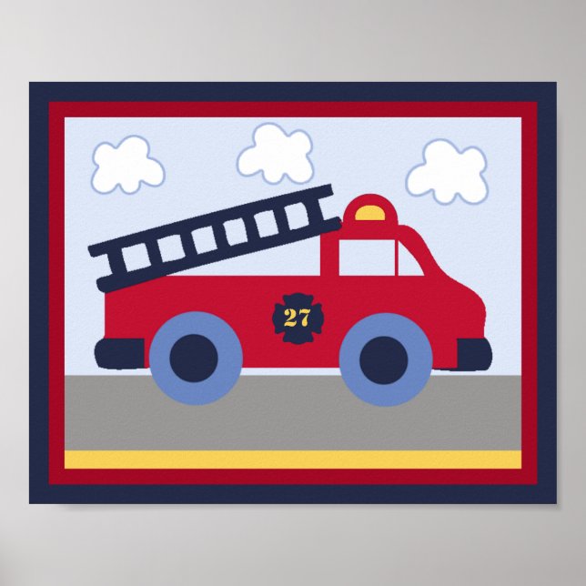 Rescue Vehicle #2 Fire Engine/Truck Poster (Front)
