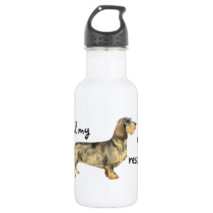 Rescue Wirehaired Dachshund 532 Ml Water Bottle