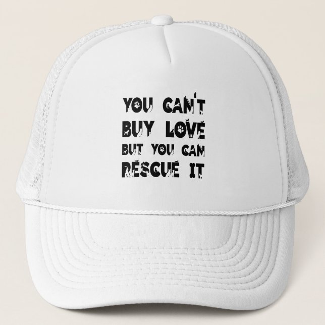 Rescued Dogs Animal Welfare Shelter Dog Trucker Hat (Front)