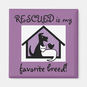 RESCUED est ma race préférée ! Aimant
