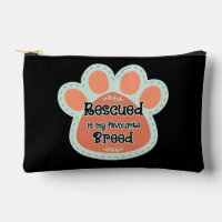 Rescued Is My Favorite Breed Dog Paw Print