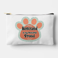 Rescued Is My Favorite Breed Dog Paw Print