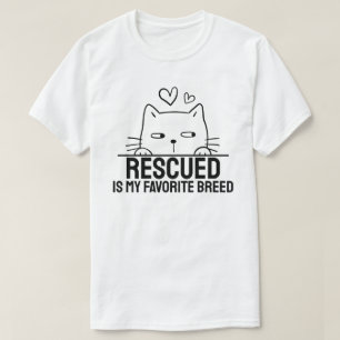 Rescued Is My Favorite Breed T-Shirt