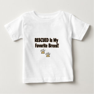 Rescued Is My Favourite Breed Baby T-Shirt
