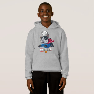 Rescued is my favourite breed Kid Pullover Hoodi