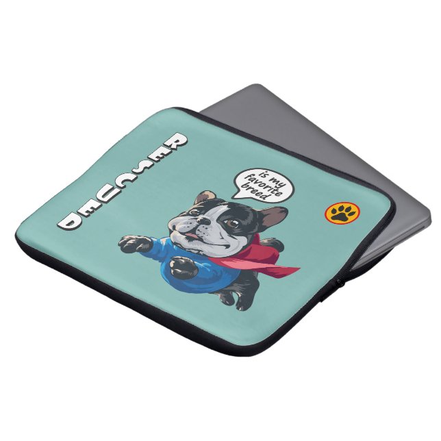 Rescued is my favourite breed | Laptop Sleeve 13" (Front Top)