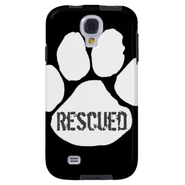 Rescued - Samsung S4 Case - Black (Back)