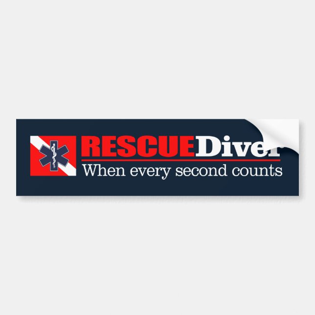 RESCUEDiver Bumper Sticker (Front)