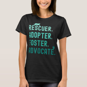 Rescuer Adopter Foster Advocate Cat Heart T-Shirt