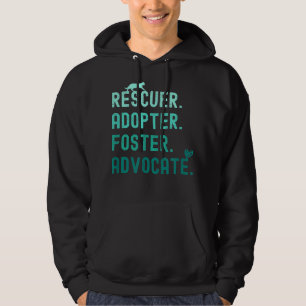 Rescuer Adopter Foster Advocate Cat Heart T-Shirt Hoodie