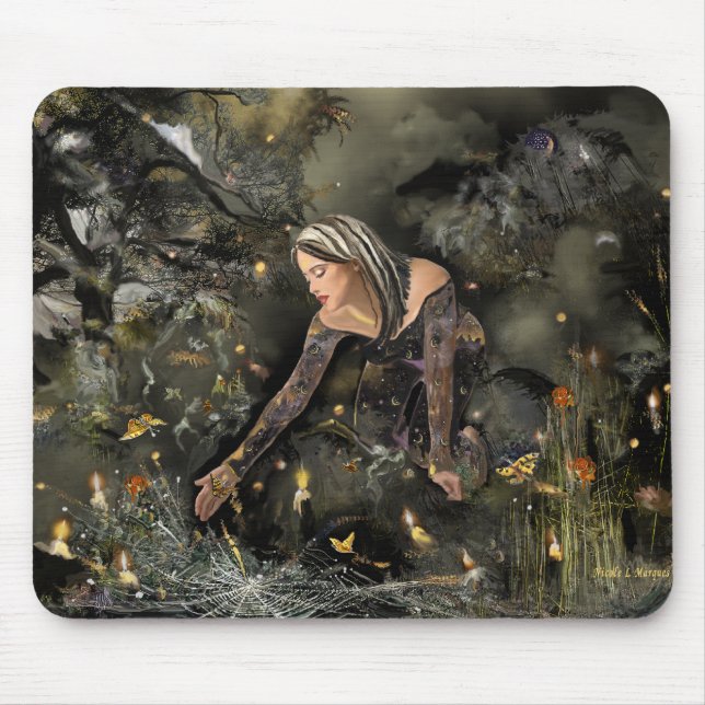 Rescuing  Butterflies! Mouse Pad (Front)