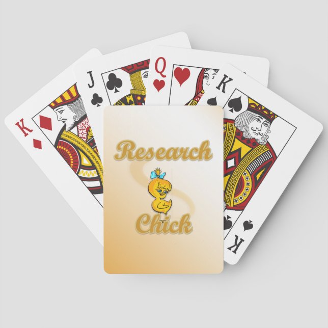 Research Chick Playing Cards (Back)